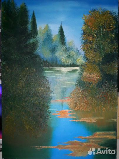 Картина холст масло 50х70