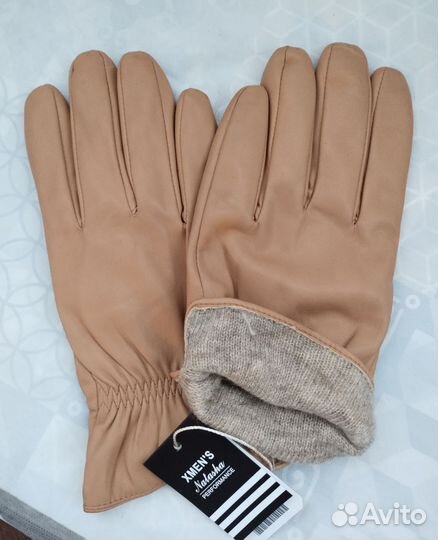 Перчатки мужские кожаные