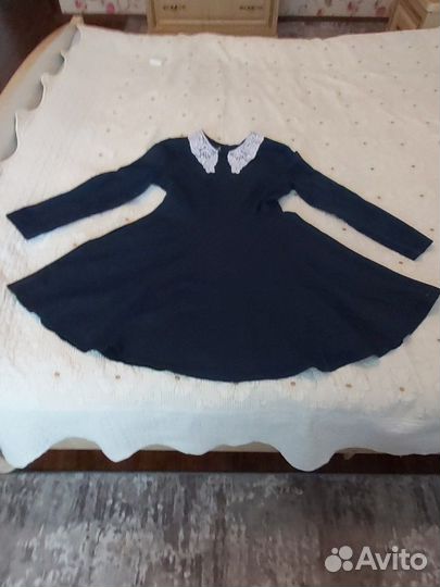 Платье школьное синее 140-146