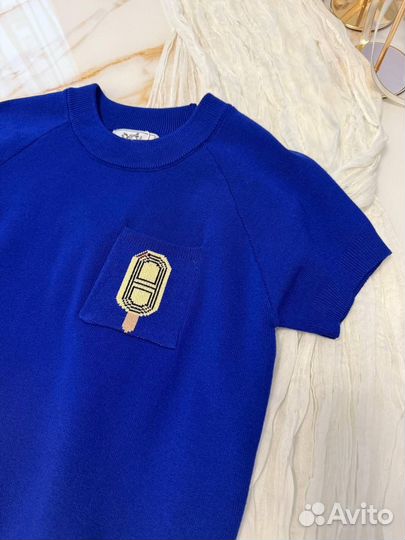 Яркая футболка hermes (хит 2025)