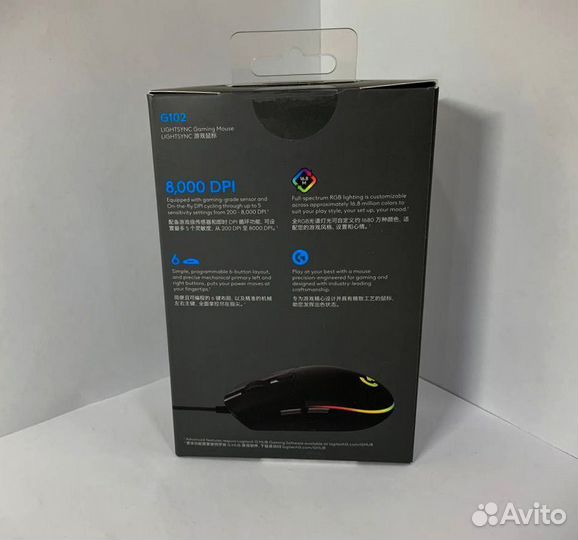 Игровая мышь logitech g102