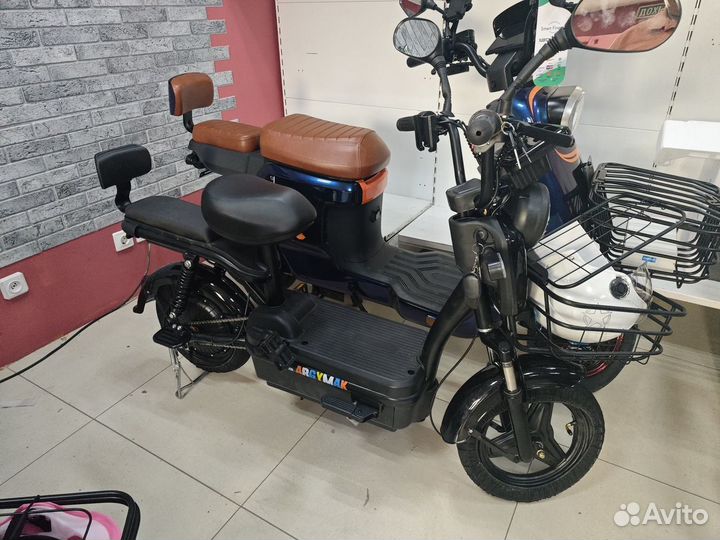 Велосипед скутер с педалями электро 500W