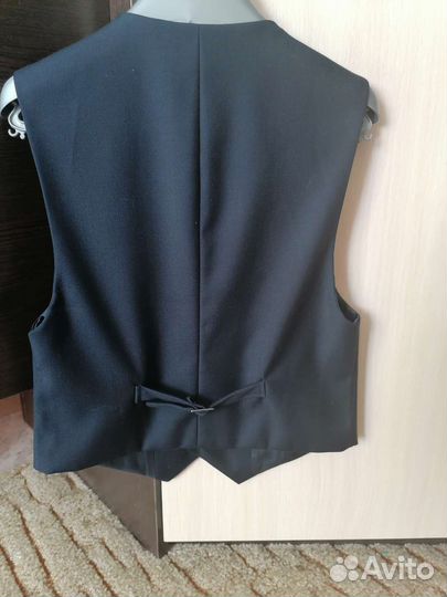 Школьный костюм тройка 122-128 темно-синий