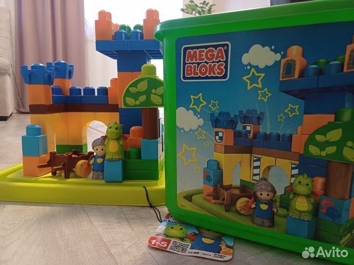 Конструктор mega bloks с контейнером для хранения