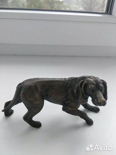 Бронзовая статуэтка легавая, Франция 60е-70е годы