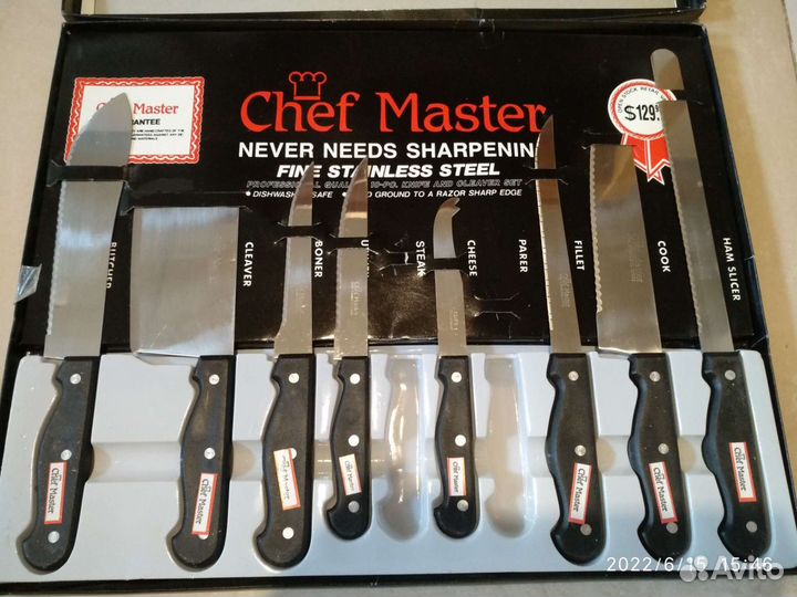 Набор ножей chef master