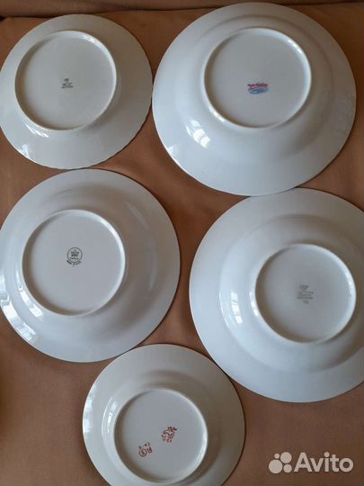 Тарелки из столовых сервизов Чехословакия,ГДР,ссср