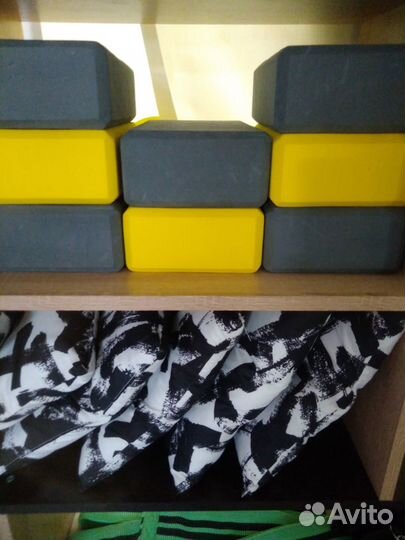 Блоки (набор 2шт) для йоги, растяжки. Кубики