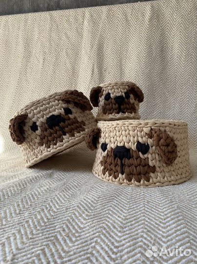 Набор трикотажных корзин