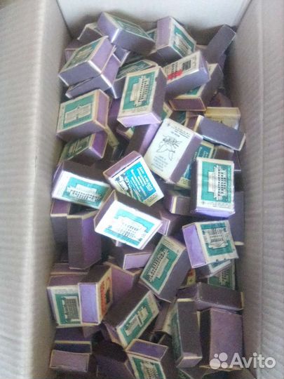 Спички СССР в деревянном коробке