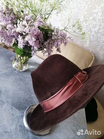 Шляпа мужская велюровая 70 годов