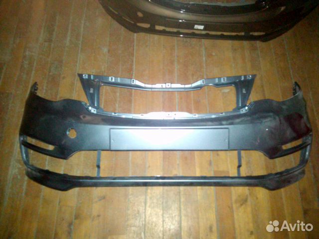 Бампер передний KIA RIO 3 14 - 17 г.в., голубой