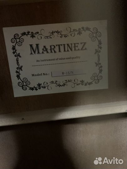 Акустическая гитара Martinez