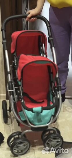 Коляска для двойни для кукол