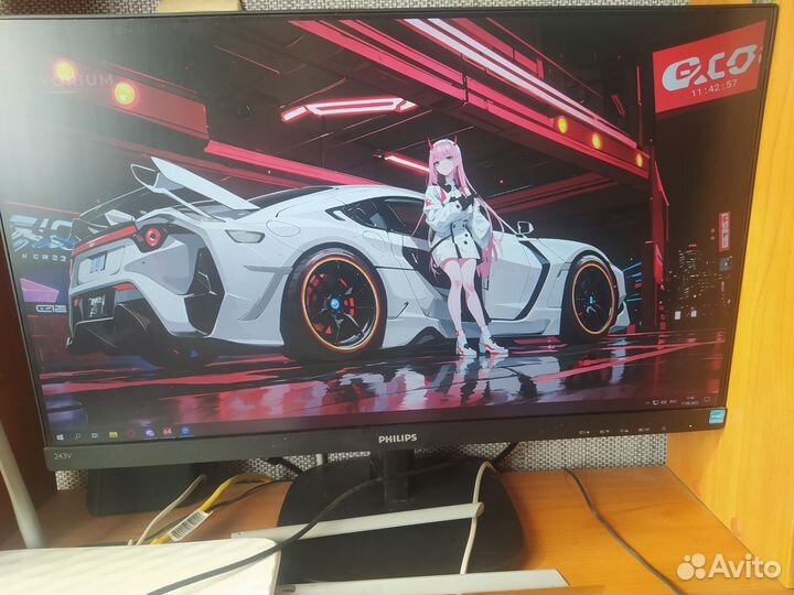 Монитор Philips 243V7, 24 дюйма, 60 гц