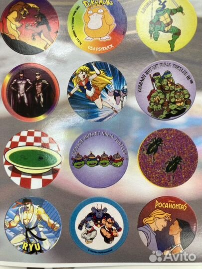 Фишки Кэпсы Кепсы Сотки Поги в виде стикеров