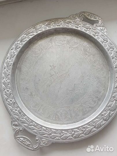 Поднос Ледокол Ленин антиквариат СССР