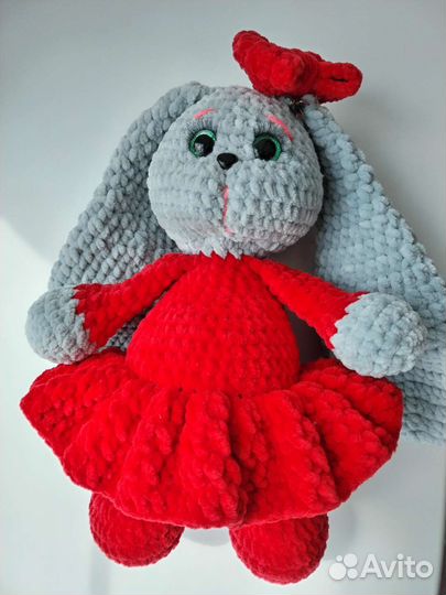 Вязаный зайка