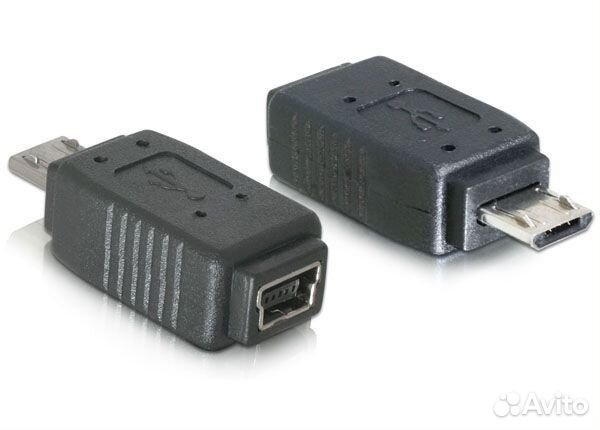 Переходник miniUSB гн. - microUSB шт
