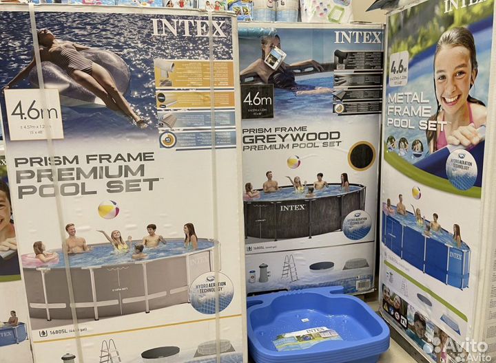 Каркасный бассейн intex 457х122 полный комплект