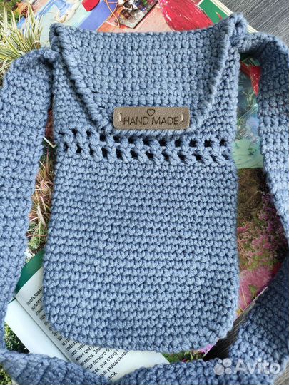 Летний комплект мини сумочка и шапка бини