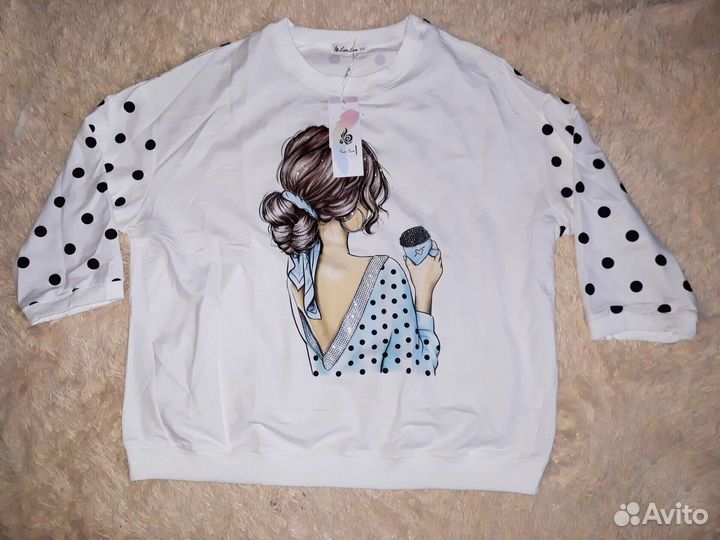 Джемпер женский 52/56 р.единый новый