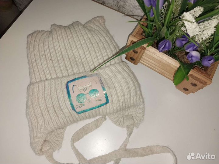 Шапка зимняя для девочки на 6 лет