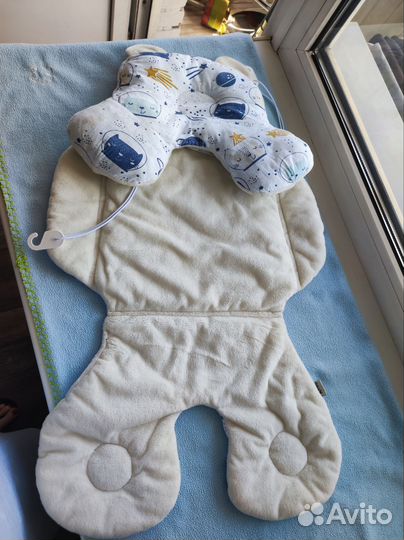 Матрасик вкладыш в коляску/автокресло/стульчик