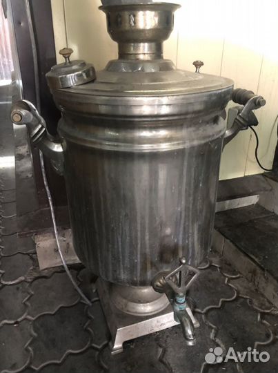 Самовар 45 л на углях на дровах