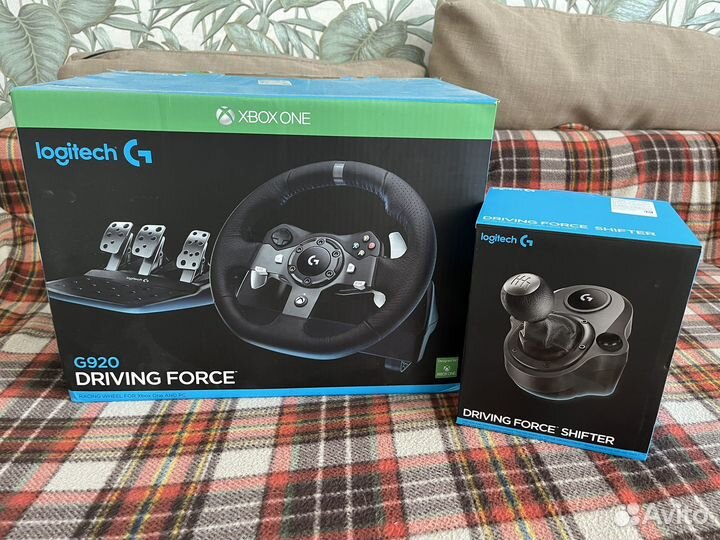 Руль logitech G920 + Driving Force Shifter
