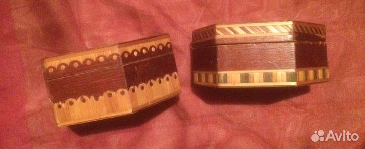 Шкатулка деревянная старинная