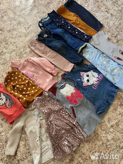 Вещи пакетом для девочки 98р