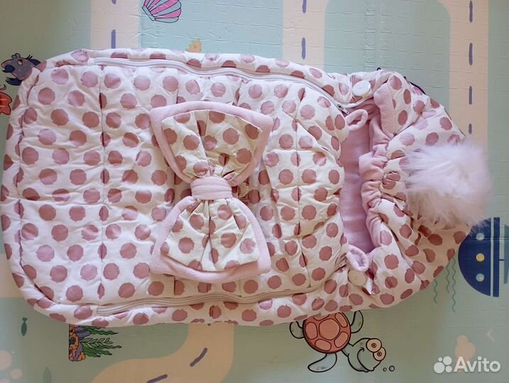 Конверт на выписку для девочки зима