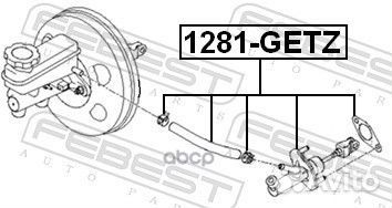 Цилиндр сцепления главный 1281-getz Febest