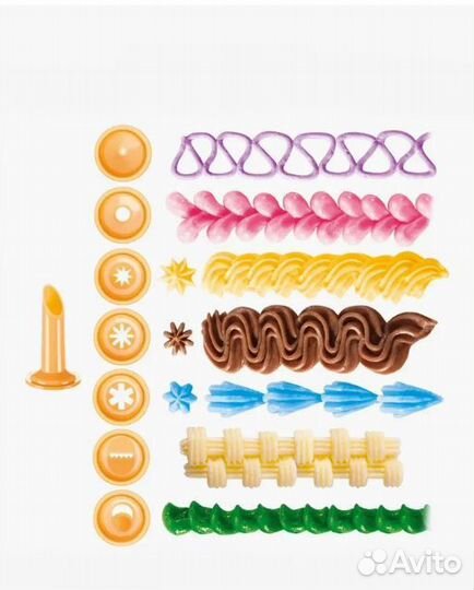 Кондитерский поршневой шприц с 8 насадками Tescoma