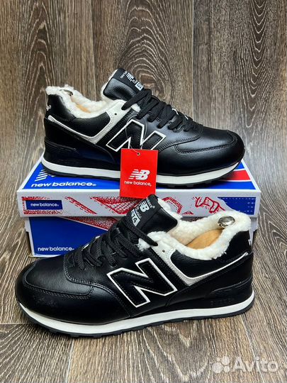 Зимние Кроссовки New balance 574 с мехом