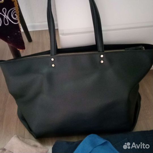 Сумка mango и пакет вещей