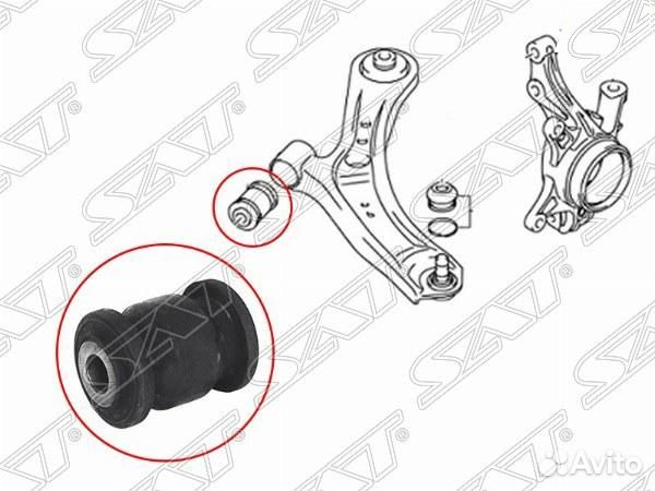 Сайлентблок передний переднего рычага suzuki SX4/s