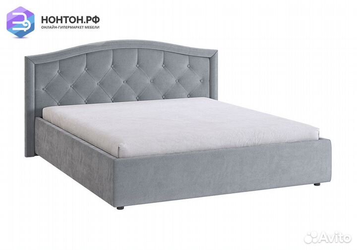 Кровать Верона 2 1.6 м серая