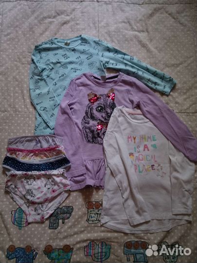Детские вещи для девочки пакетом