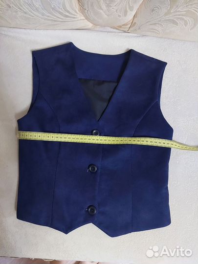 Жилет школьный синий для девочки