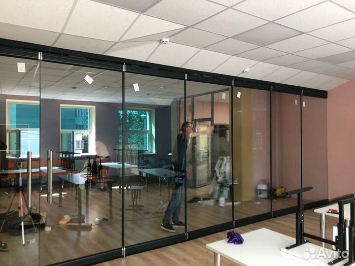 Безрамное остекление гармошка