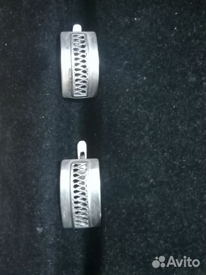 Серьги серебро