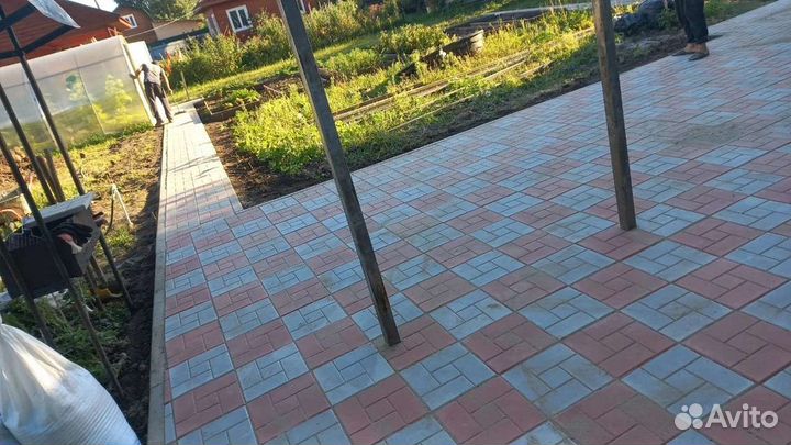 Укладка тротуарной плитки