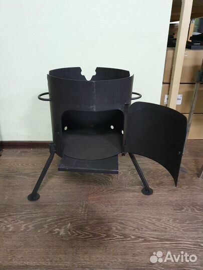 Печь 2 мм с дверцей под казан 12л