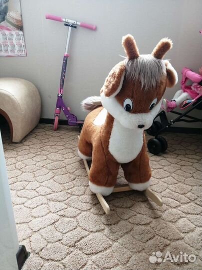 Детская лошадка качалка