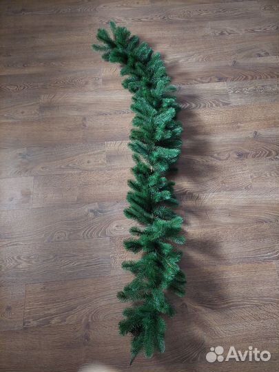 Ветка-гирлянда еловая искусственная