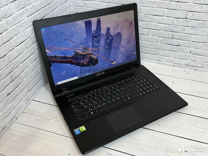 Большой мощный ноутбук Asus 17д/12gb/SSD/Nvidia
