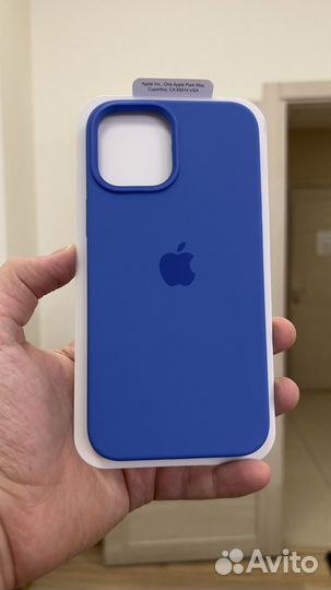 Silicone Case MagSafe iPhone 12 Pro Max Carpi Blue