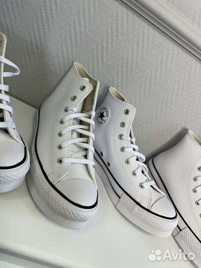 Кеды converse all star высокие женские кожа